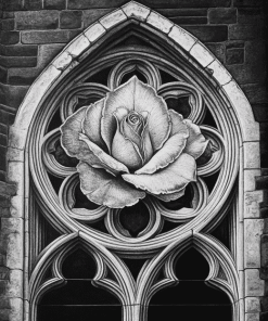 Monochrome Cathedral Beauty Diamond Painting