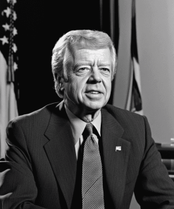 Monochrome Jimmy Carter Diamond Painting