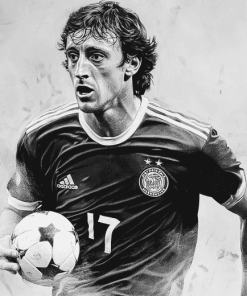 Monochrome Johan Cruyff Diamond Painting