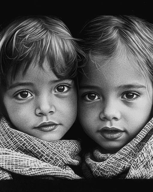 Monochrome Kids Craft Diamond Painting