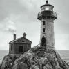 Monochrome Lighthouse Movie Diamond Painting