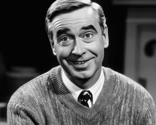 Monochrome Mr. Rogers Diamond Painting