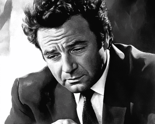 Monochrome Peter Falk Diamond Painting