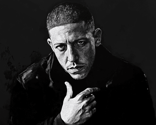 Monochrome Theo Rossi Diamond Painting