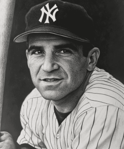 Monochrome Yogi Berra Diamond Painting