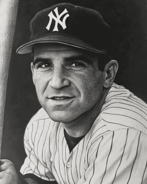 Monochrome Yogi Berra Diamond Painting