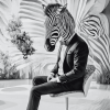 Monochrome Zebra Diamond Painting