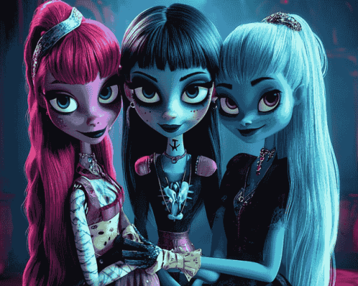 Monster High Cartoon Diamond Painting