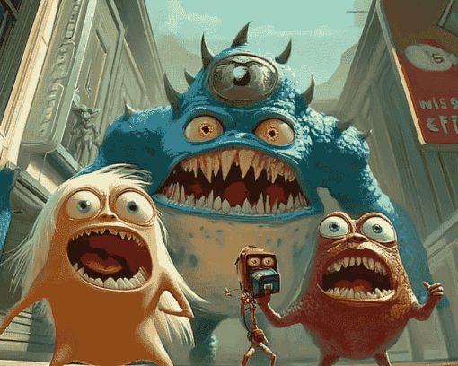 Monsters Vs Aliens Cartoon Diamond Painting