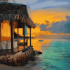 Montego Bay Seaside Sunset Diamond Painting