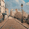 Montmartre Hill Boulevards Diamond Painting