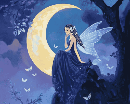 Moonlit Fairy Fantasy Diamond Painting