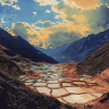 Moray Salt Mines Landscape Diamond Painting