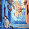 Moroccan Cat Views Diamond Painting