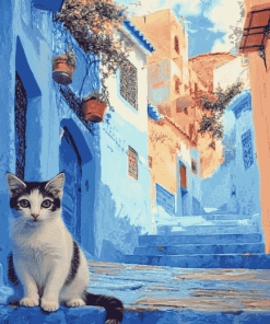 Moroccan Cat Views Diamond Painting