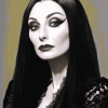 Morticia Addams Diamond Painting