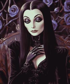 Morticia Addams Family Diamond Painting