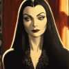 Morticia Addams Family Diamond Painting