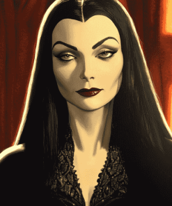 Morticia Addams Family Diamond Painting