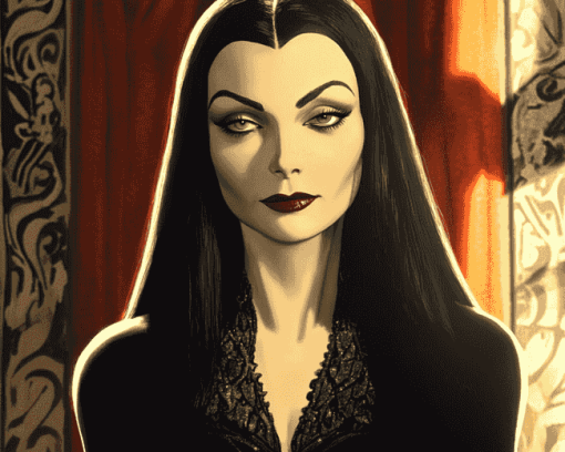 Morticia Addams Family Diamond Painting