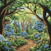 Mosaic Trees Forest Landscapes Diamond Painting