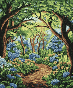 Mosaic Trees Forest Landscapes Diamond Painting