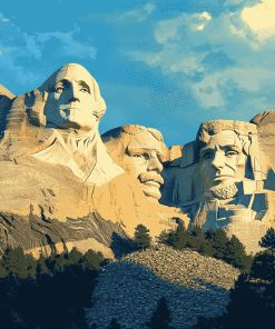 Mount Rushmore Monument Diamond Painting