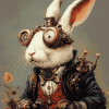 Mr Steampunk Fantasy Rabbit Diamond Painting