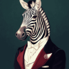 Mr Zebra Animal Diamond Painting