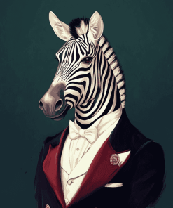 Mr Zebra Animal Diamond Painting