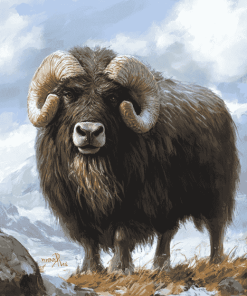 Musk Ox Animal Diamond Painting