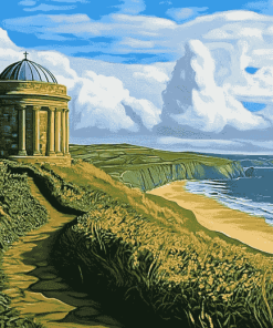 Mussenden Temple National Park Scene Diamond Painting