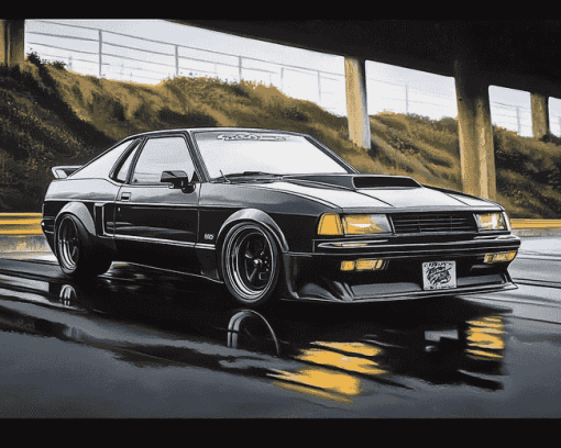 Mustang Fox Body Cars Diamond Painting