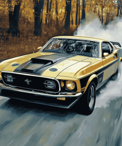 Mustang Mach 1 Vintage Diamond Painting