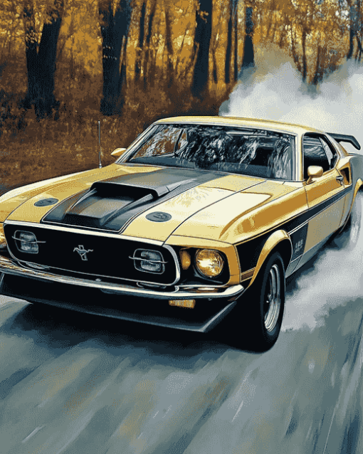 Mustang Mach 1 Vintage Diamond Painting