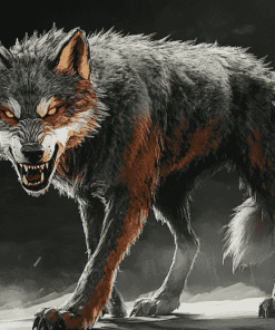 Mystical Fenrir Wolf Diamond Painting