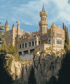 Mythical Castle Mansion Diamond Painting