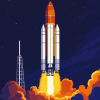 NASA Rocket Space Theme Diamond Painting