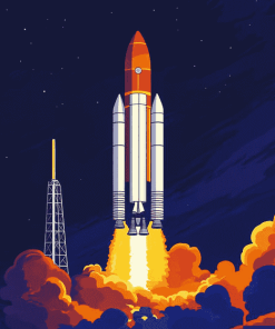 NASA Rocket Space Theme Diamond Painting