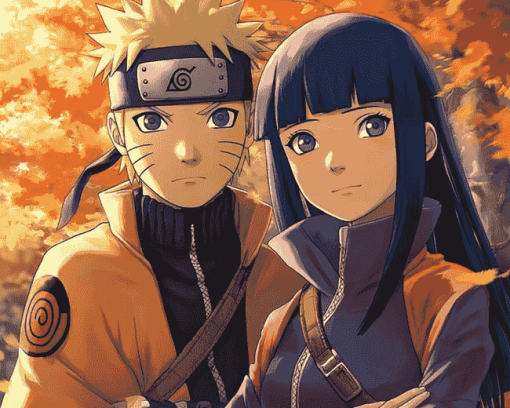 Naruto Hinata Anime Diamond Painting