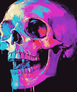 Neon Skeleton Glow Diamond Painting