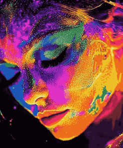 Neon Woman Diamond Painting