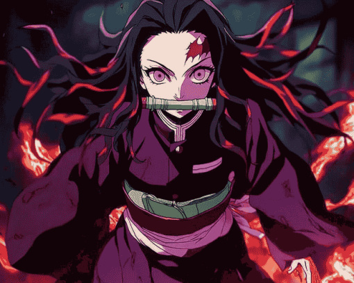 Nezuko Kamado Anime Diamond Painting