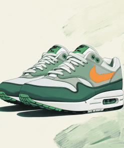 Nike Air Max 1 Green Sneakers Diamond Painting