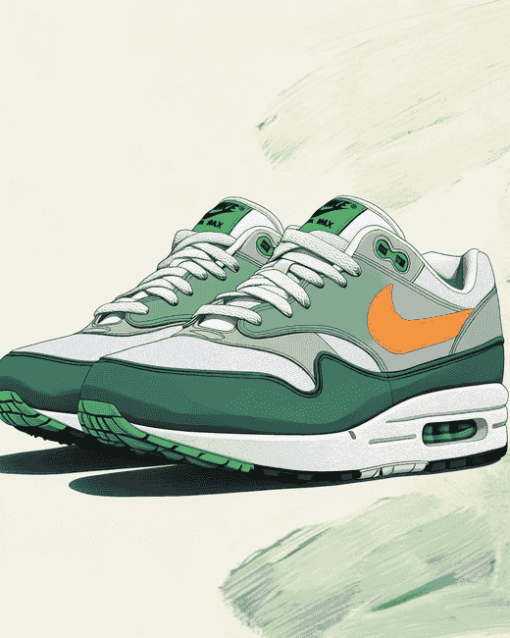 Nike Air Max 1 Green Sneakers Diamond Painting