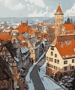 Nordlingen Germany Cityscape Diamond Painting