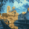 Notre Dame Boulogne Cityscape Diamond Painting