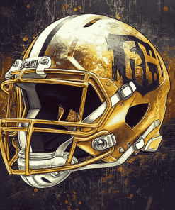 Notre Dame Helmet Football Diamond Painting