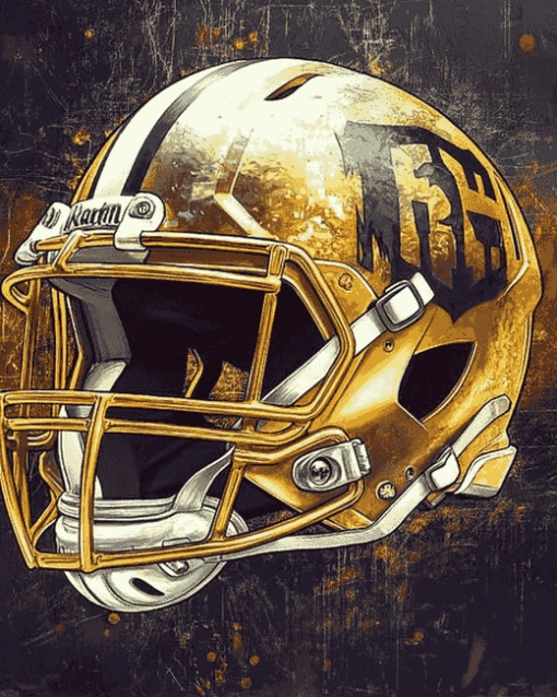 Notre Dame Helmet Football Diamond Painting