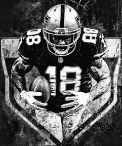 Oakland Raiders Football Players Diamond Painting